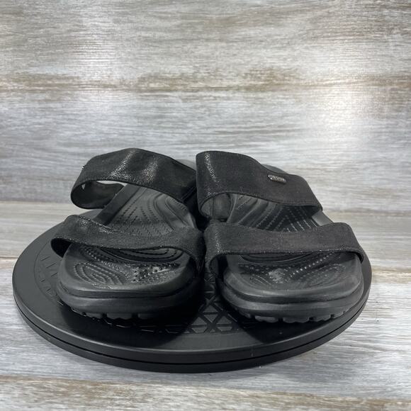 Crocs Women’s Capri Dual Strap Slide Sandals Size 11 - Picture 2 of 8